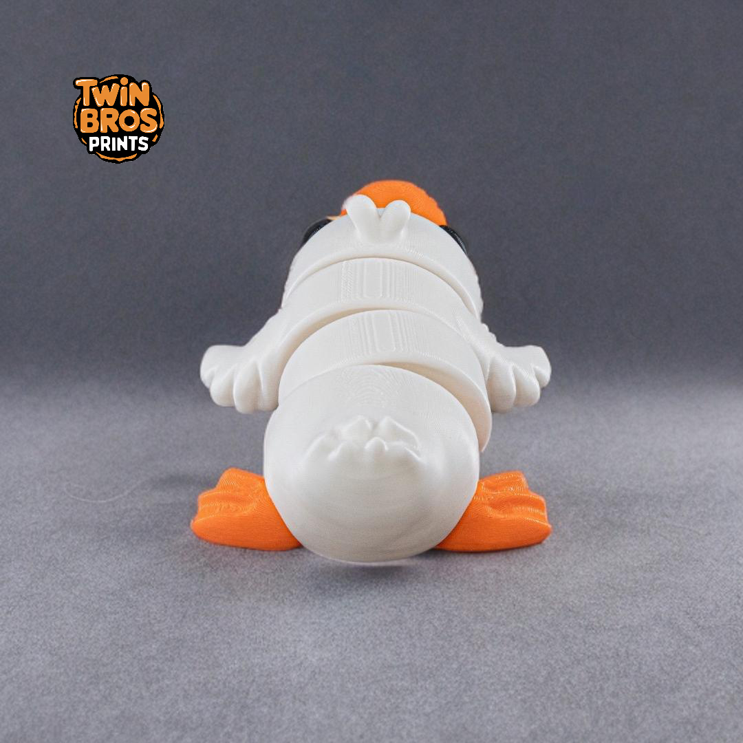 Articulated | Cute Flexi Duck | Fidget toy | Keychain | Magnetic