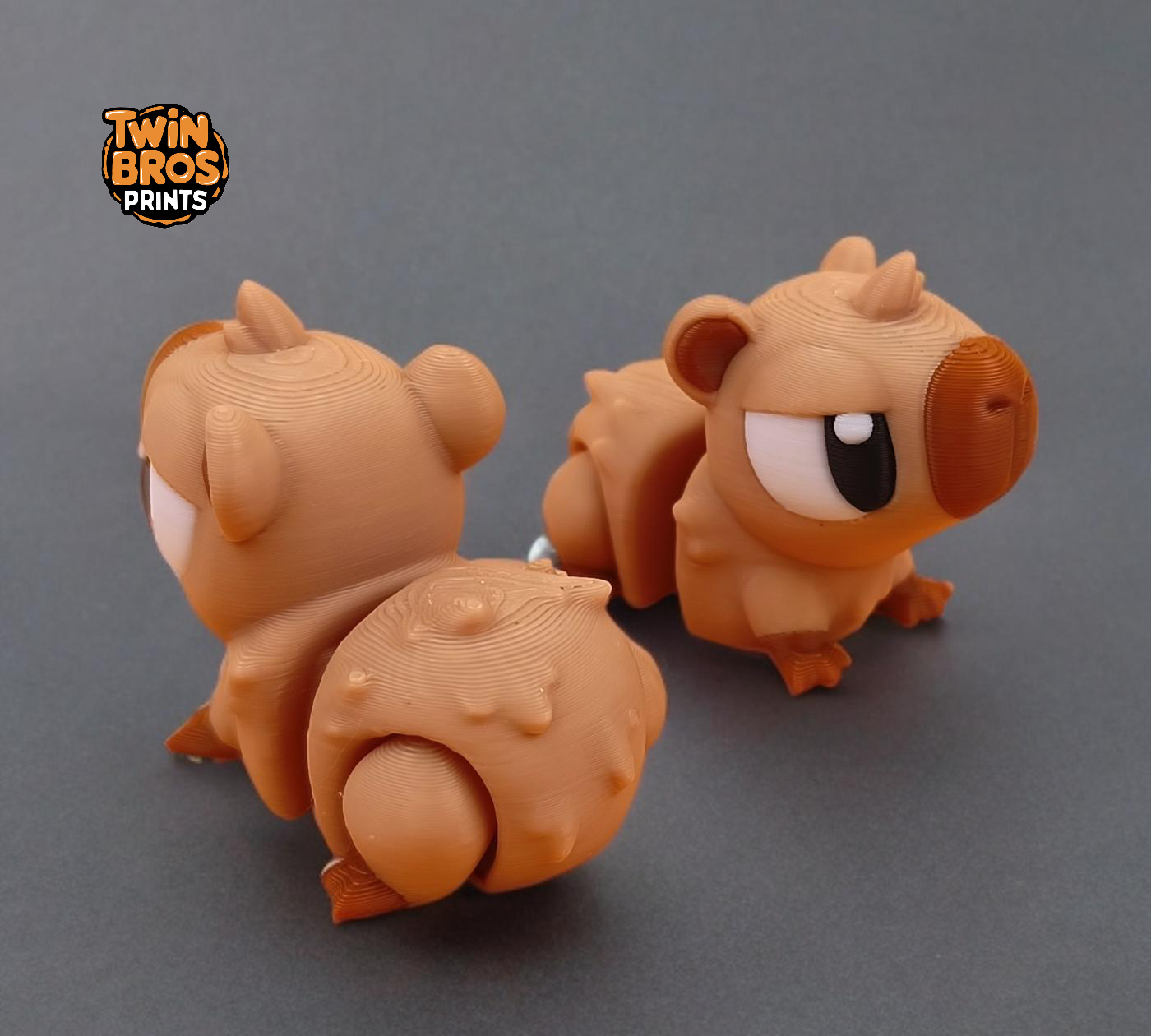 Articulated | Peanut the Baby Capybara | Fidget | Collectable