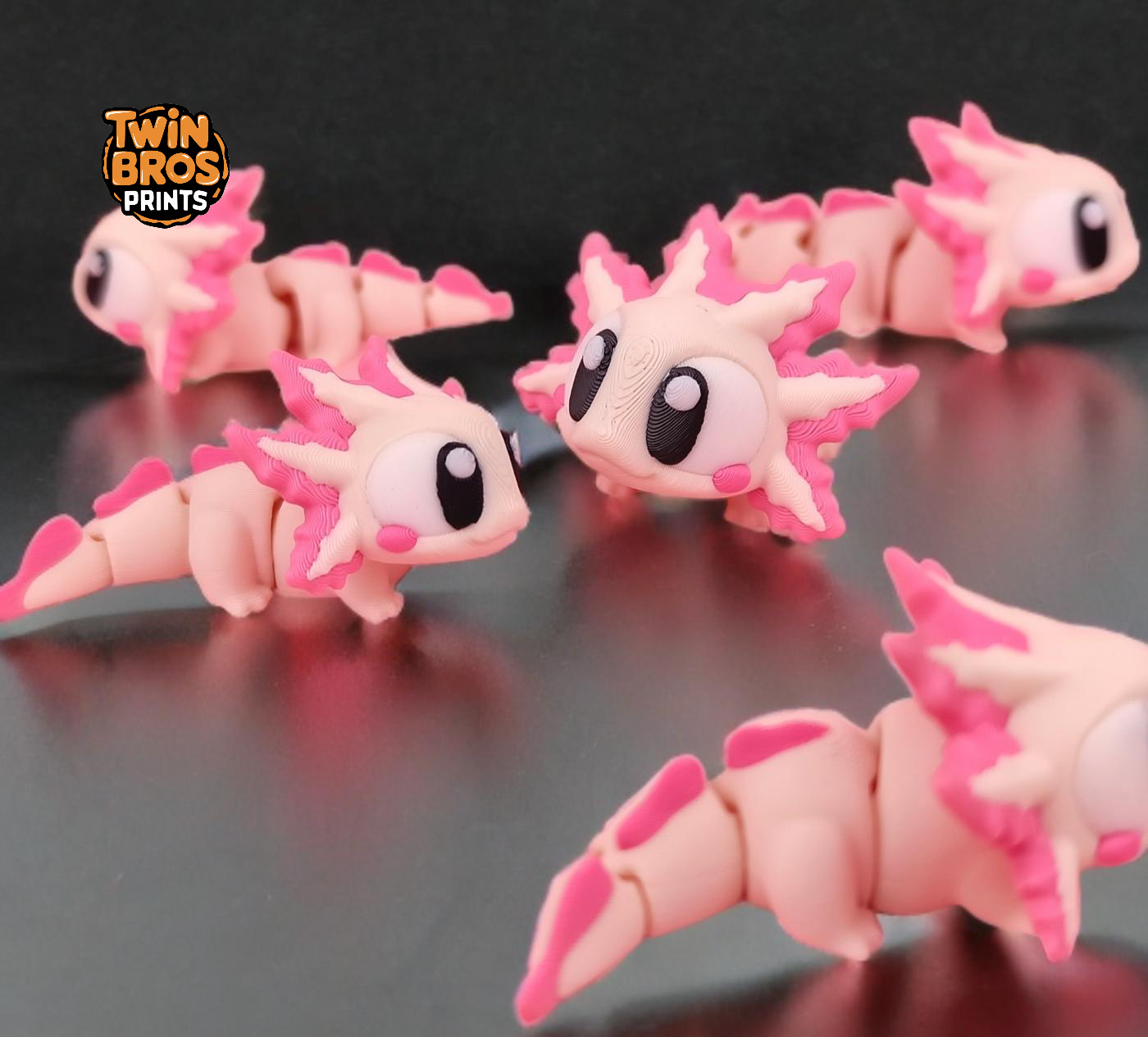 Articulated | Pixie the Axolotl | Fidget | Collectable