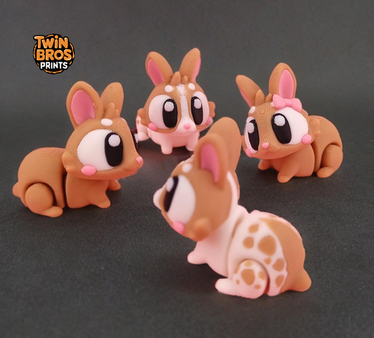 Articulated | Flexi Bunnies | Fidget | Collectable