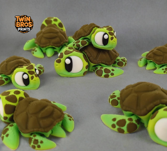 Articulated | Crush the Sea Turtle | Fidget | Collectable
